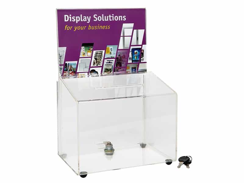Large size with A4-size header board - Displays2Go