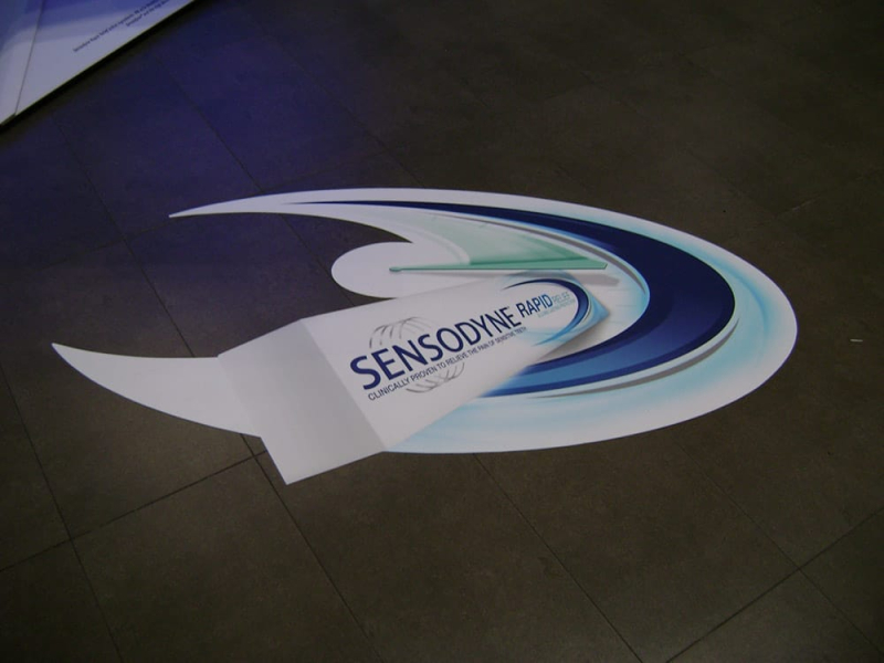 Adhesive Floor Vinyl For Shopping Mall - Displays2Go