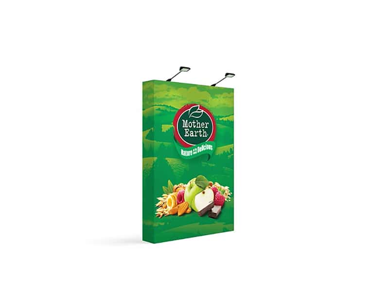 Straight pop-up stand in 1.5m width with spotlights - Displays2Go.com.au