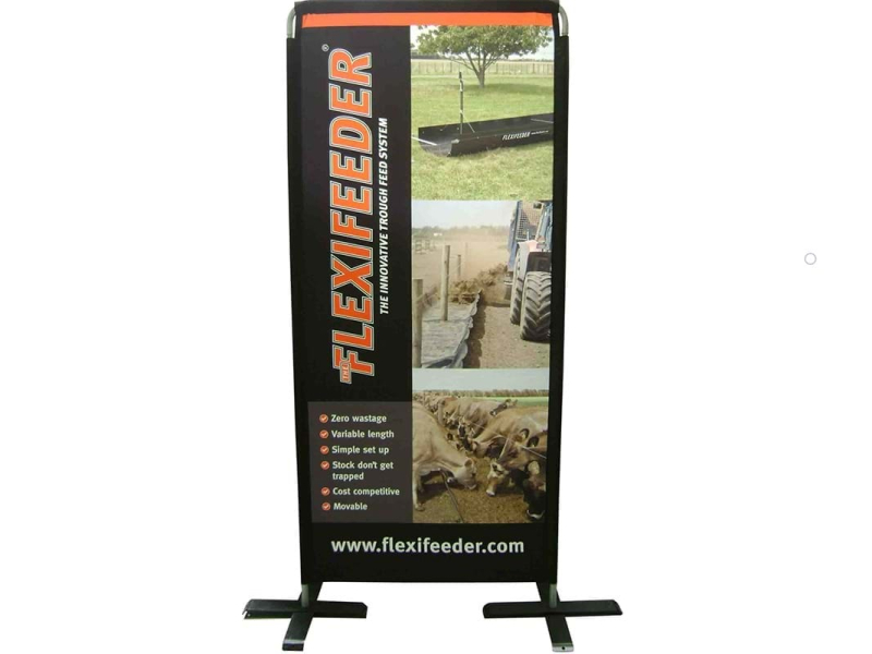 Narrow Billboard-2-Go on cross bases - Displays2Go