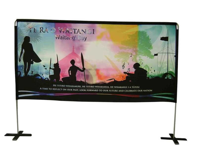 Billboard-2-Go on cross bases - Displays2Go