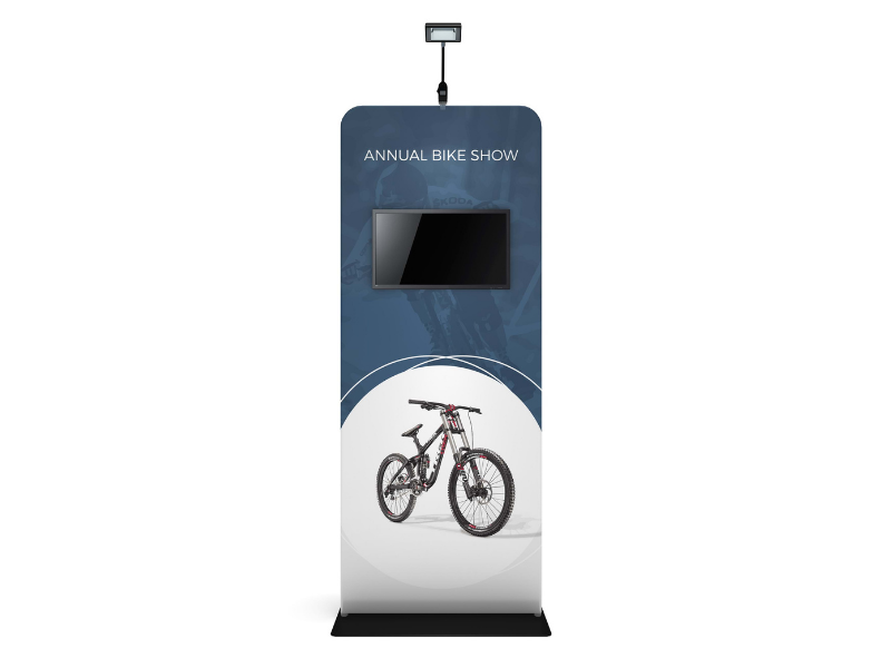 Monitors and TVs can be mounted into the Blade Stand - Displays2Go