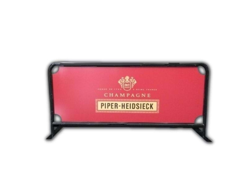 Cafe Barriers: Champagne Piper Heidsieck - Displays 2 Go