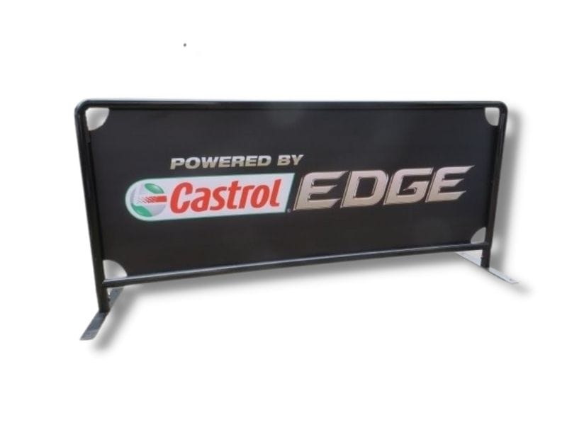 2m Cafe Barriers Castrol Edge - Displays 2 Go