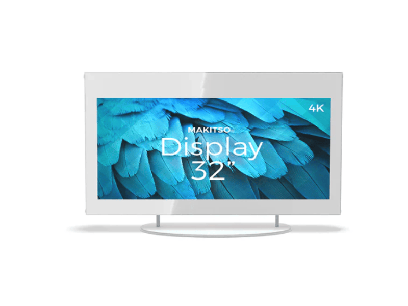 Counter-Top Digital Kiosks: White Mini Digital Kiosk - Displays 2 Go