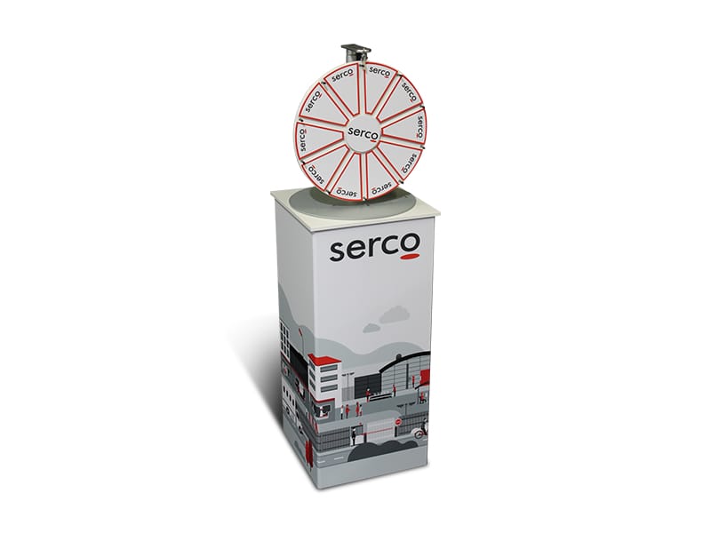 Add a portable plinth for a simple and easy to transport solution - Displays2Go