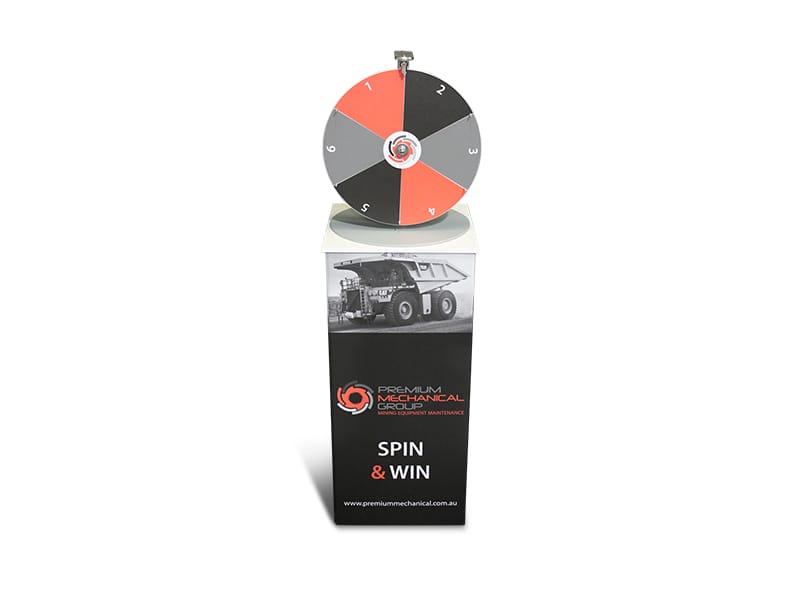 Add a portable plinth for a simple and easy to transport solution - Displays2Go