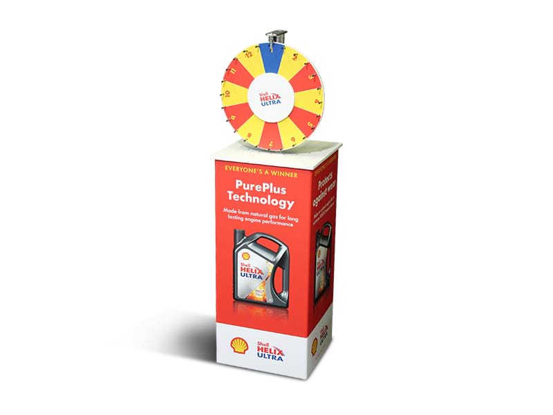 Add a portable plinth for a simple and easy-to-transport solution - Displays2Go
