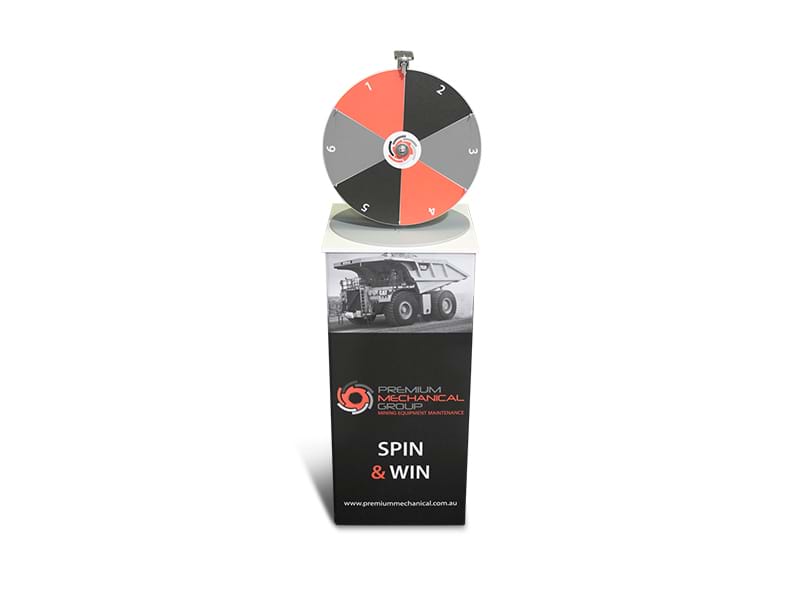 Add a portable plinth for a simple and easy-to-transport solution - Displays2Go