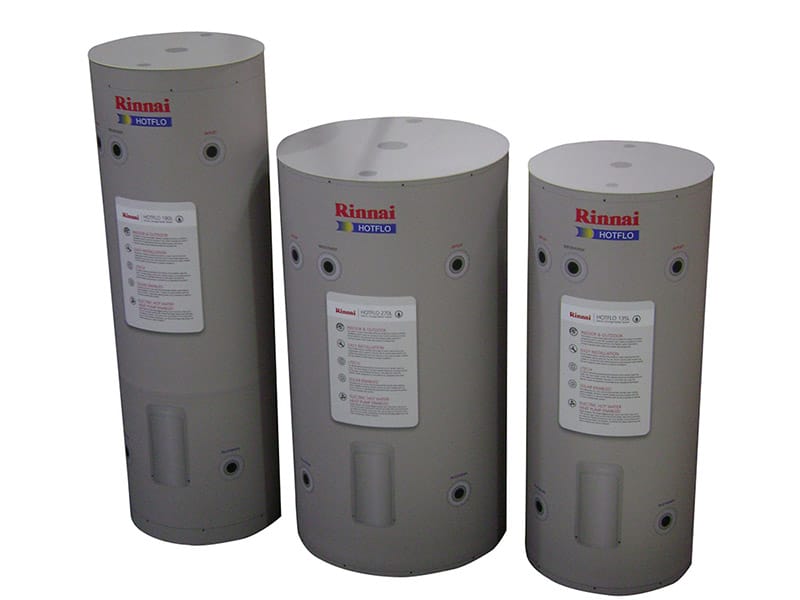 Custom Plinths: Rinnai Tankless Water Heater - Displays 2 Go
