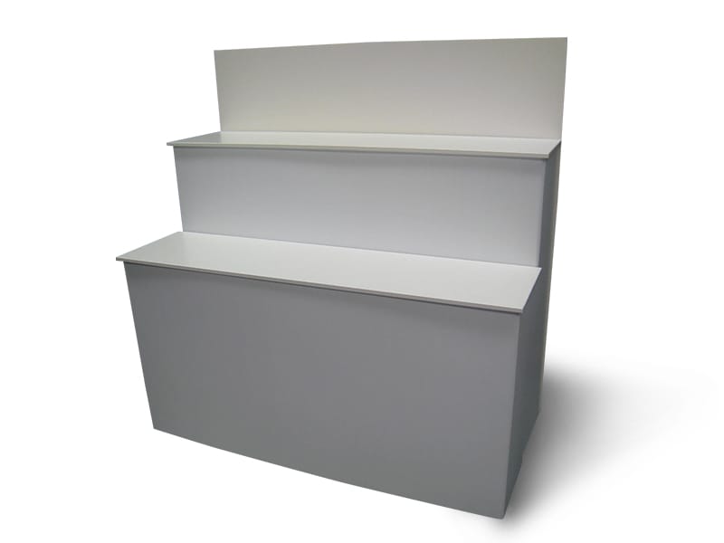 Custom Plinths: White Wooden Plinths - Displays 2 Go
