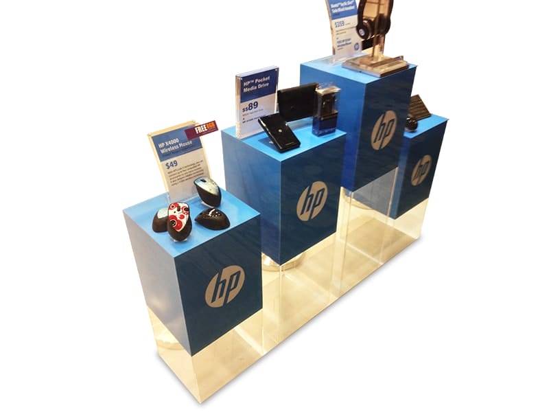 Custom Plinths: HP Technologies - Displays 2 Go