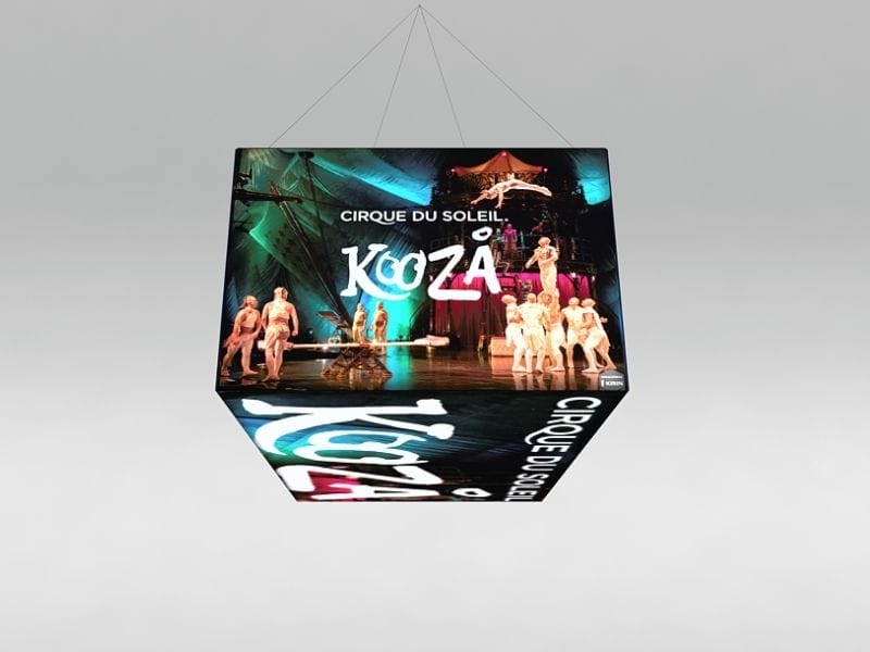 Custom Sky Banners: Cirque Du Soleil Kooza Sky Banner Custom Shape - Displays 2 Go
