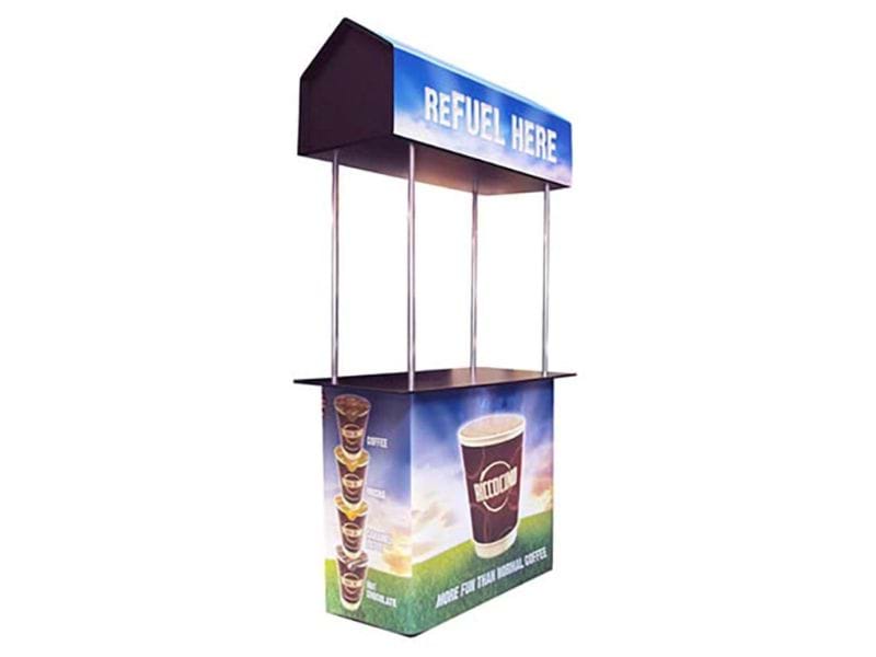 Coffee cart with branding - Displays2Go.com.au