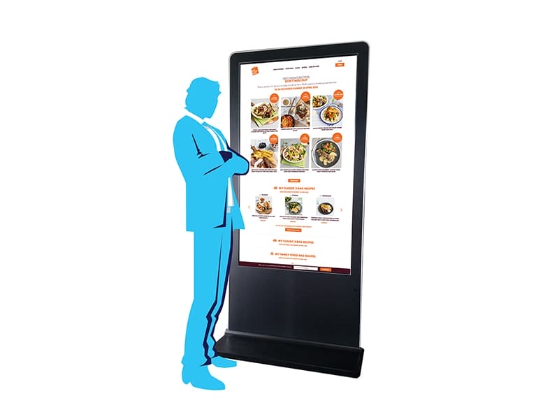 Dynamic LED Screens: 65 Kiosk With Visual - Displays 2 Go