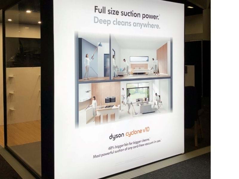 Exhibition Brandframe: Lightbox with black framing - Displays2Go