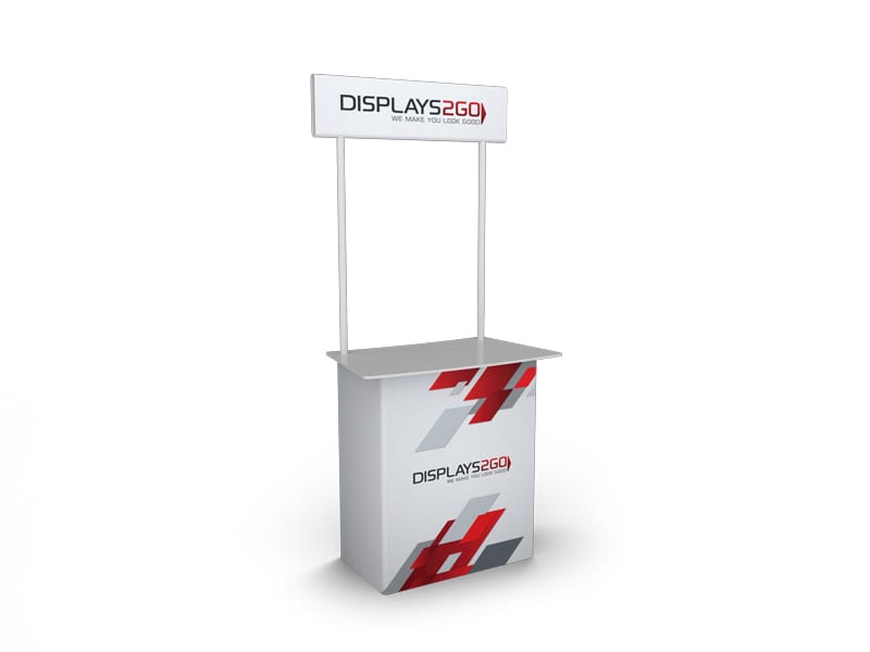 Presenter 800 portable demonstration table with header board