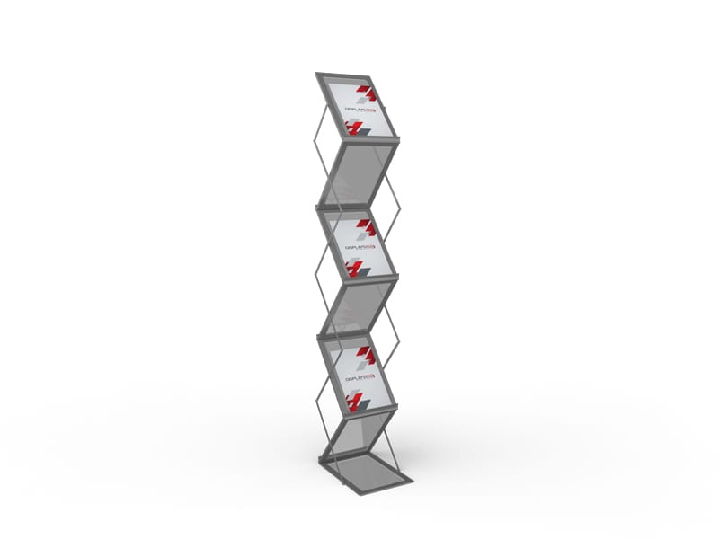 z-fold brochure rack A4
