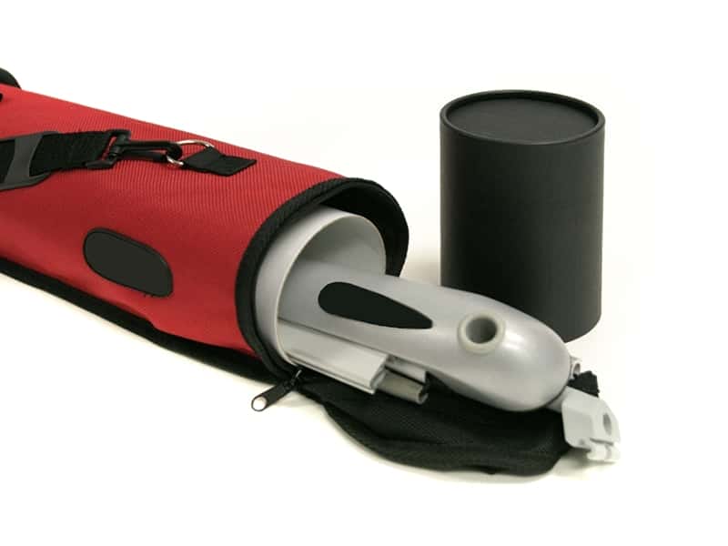 Express Stand hardware in cardboard tube and carry bag - Displays2Go