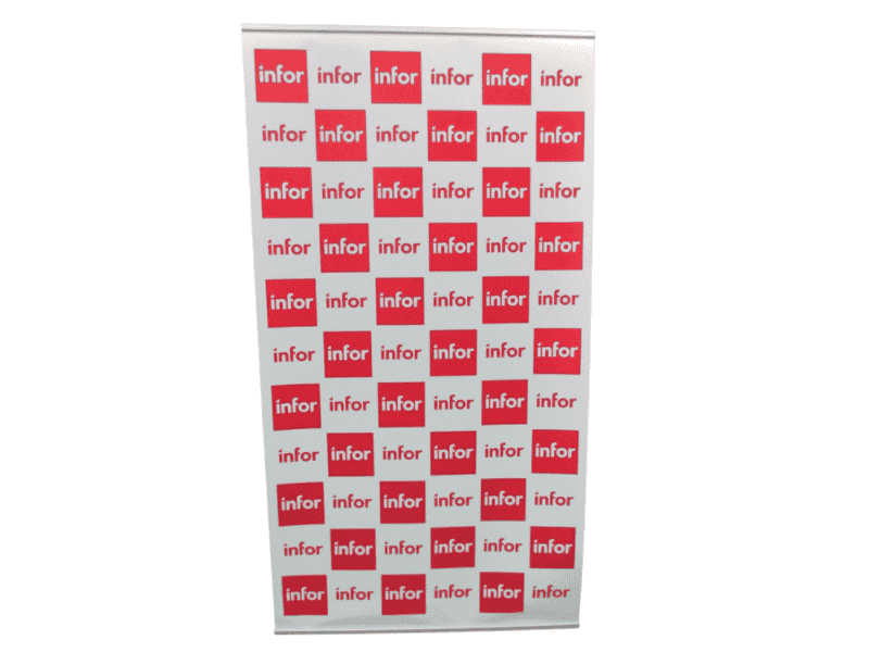 Low cost and handy press conference backdrop - Displays2Go