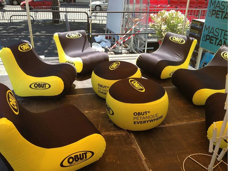 Inflatable Obut Chairs And Ottoman Sofas - Displays 2 Go