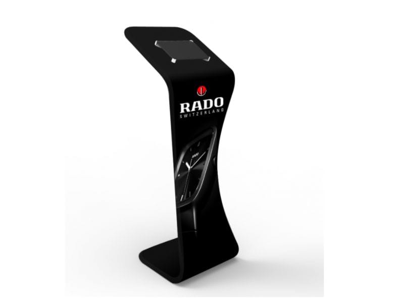 Portable aluminium-framed stand with fabric graphic skin - Displays2Go