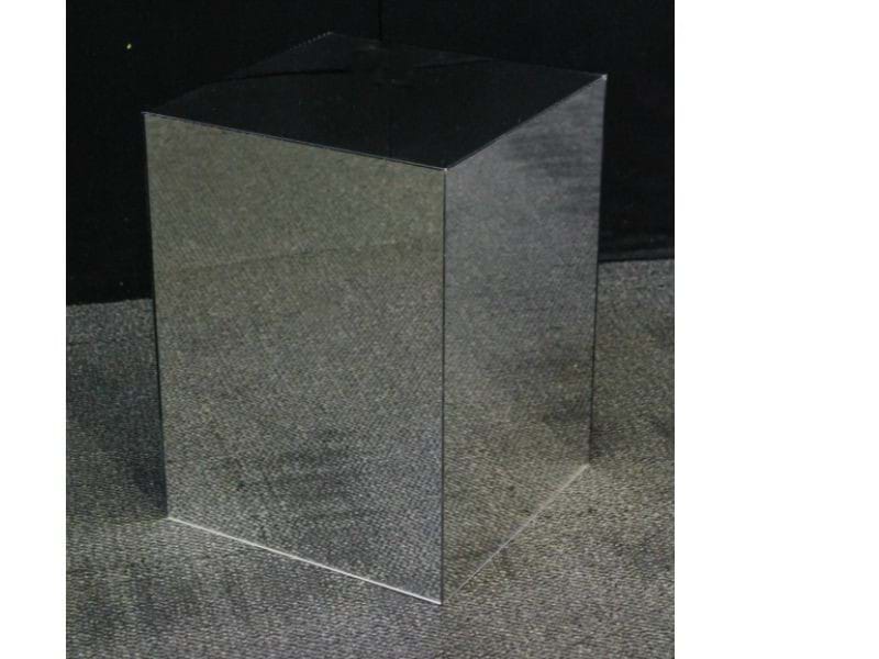 A typical retail plinth, 40cm square and 50cm high - Displays2Go.com.au