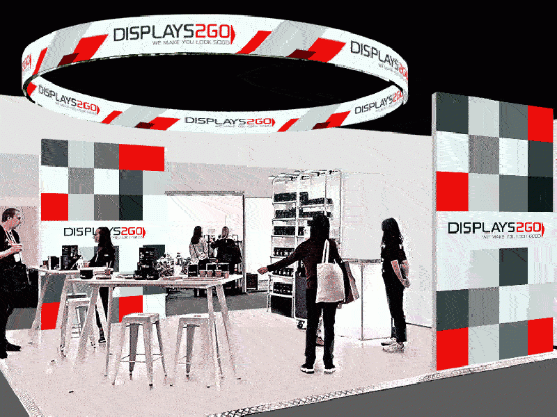 Overhead Digital Screens - Displays2Go