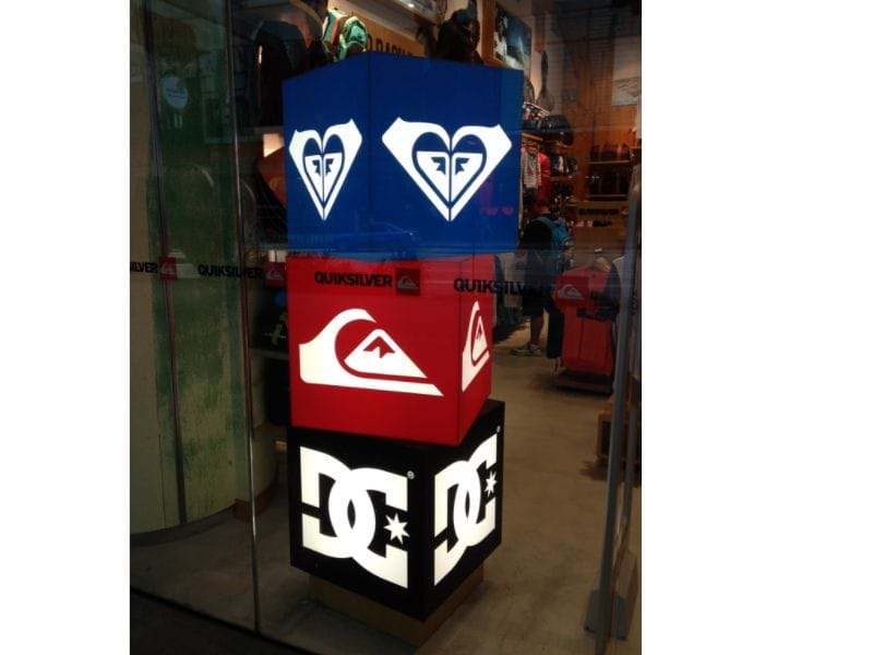 Custom lightbox graphics allow for light to shine through the graphic from behind - Displays2Go.com.au