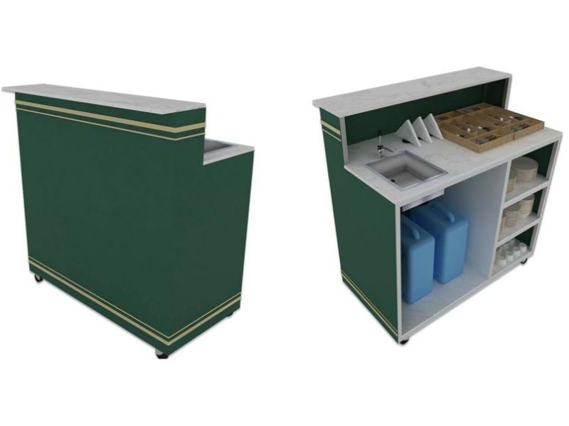 portable bars with sink and taps - Displays 2 Go