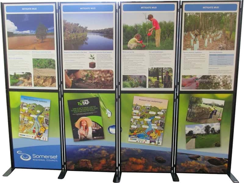 8 panel Cario kit displaying A1 posters - Displays2Go