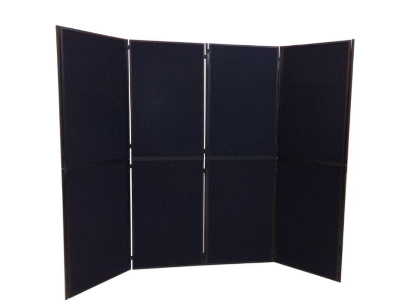 Panels do not need feet if used at an angle to each other - Displays 2 Go