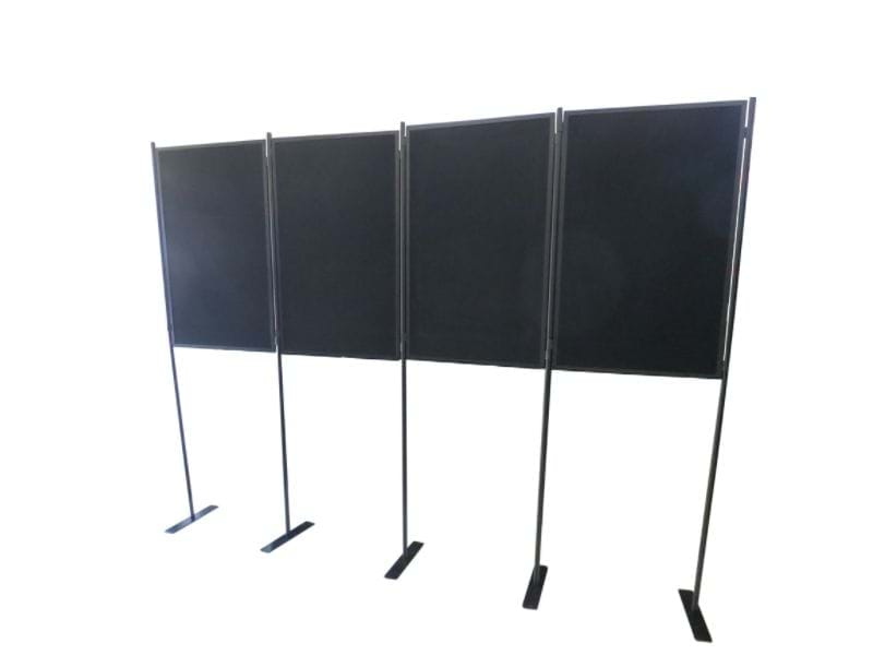 Use panels in 'notice board' configuration, either separate or joined - Displays2Go