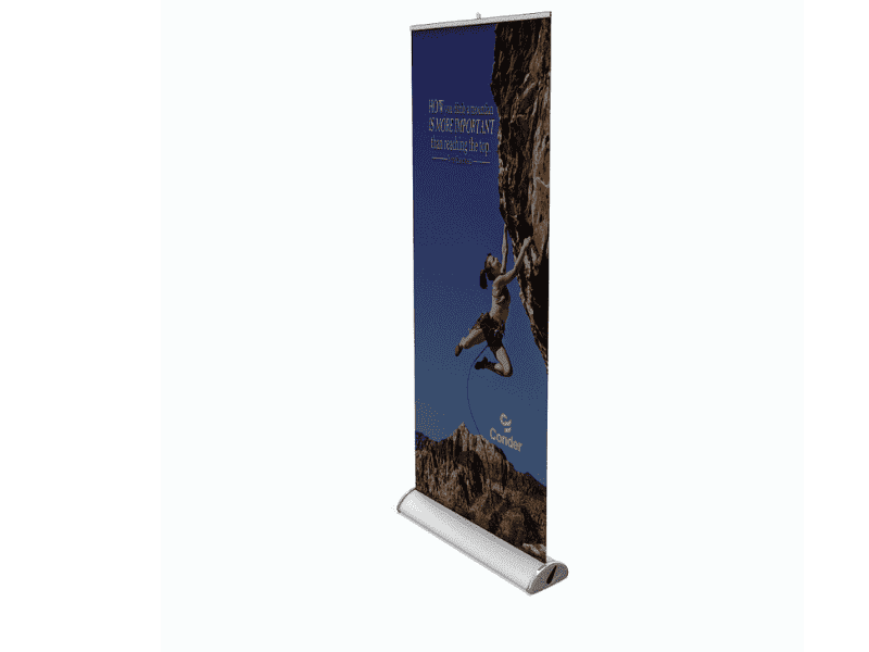 Our most popular size - 850mm wide x 2.1m high - Displays2Go.com.au
