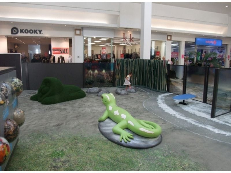 Printed Carpet With Gecko Sculpture - Displays 2 Go