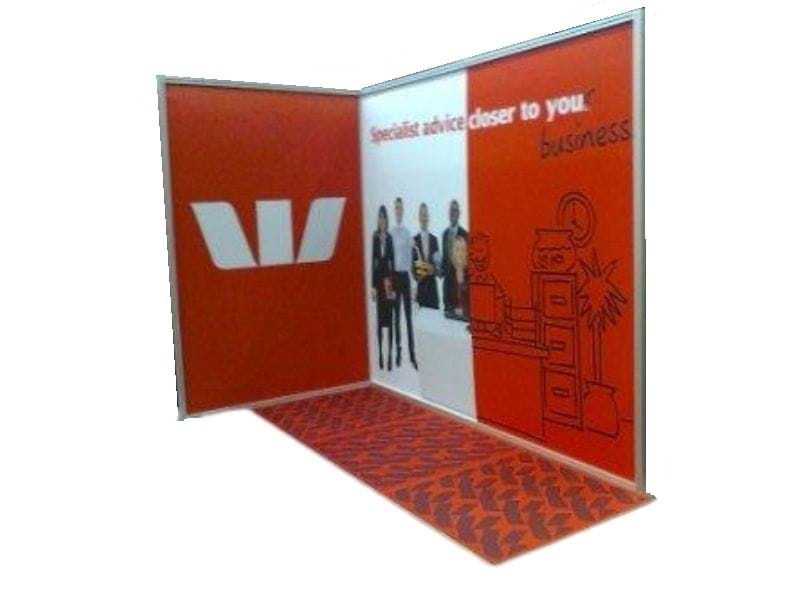 A row of tiles for an exhibition stand - Displays2Go.com.au