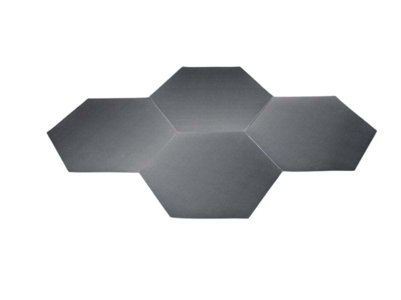 Tiles cut to hexagonal shape and nested together - Displays2Go.com.au