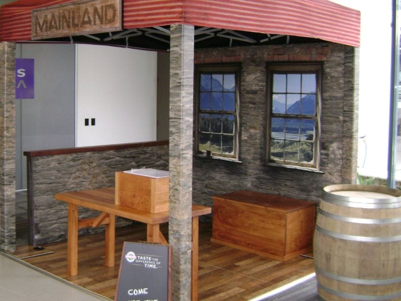 Printed Exhibition Flooring: Printed Wood Grain Flooring - Displays2Go
