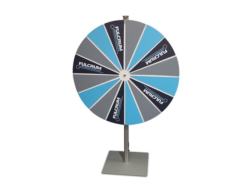 Prize wheel 1.5m high with 1000mm diameter wheel - Displays2Go