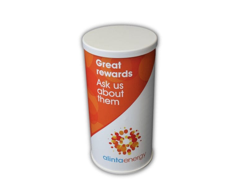 Round Sales TableWith Logo - Displays 2 Go