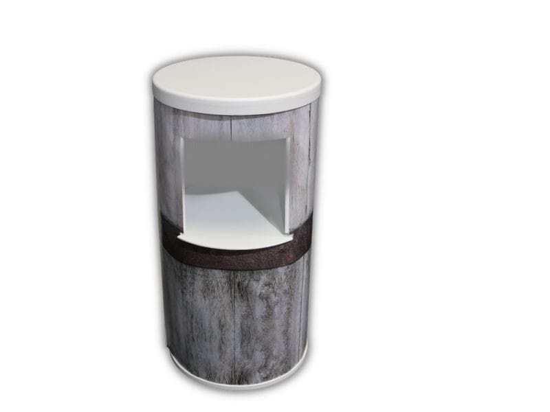 Round Sales Table Rear Shelf - Displays 2 Go