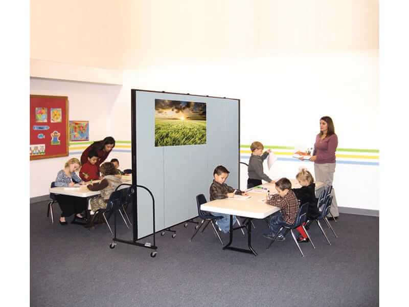 Screenflex being used in a church hall - Displays 2 Go