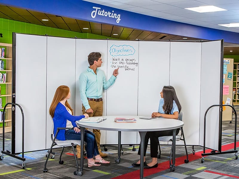 Screenflex with a whiteboard surface - Displays 2 Go