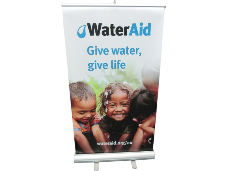 Mall height double-sided pull up banner - Displays2Go