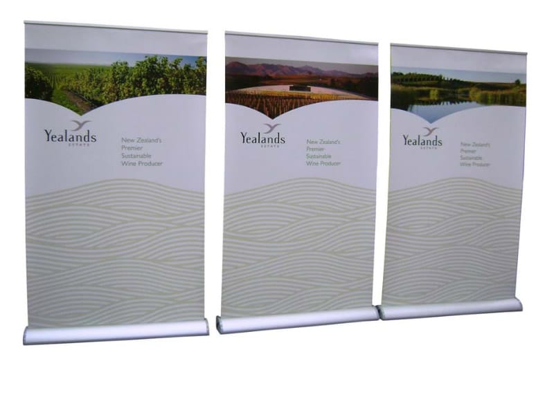 1200mm wide pull up banner stands - Displays 2 Go