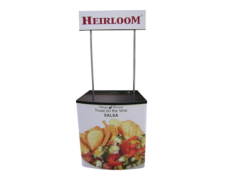 Optional header board on two poles - Displays 2 Go