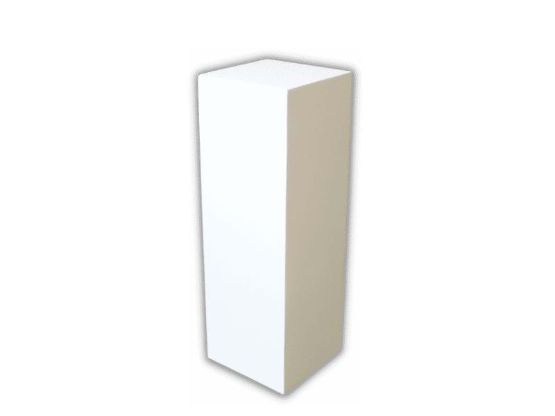 Gallery-style plinth with satin painted finish and mitred joins - Displays2Go