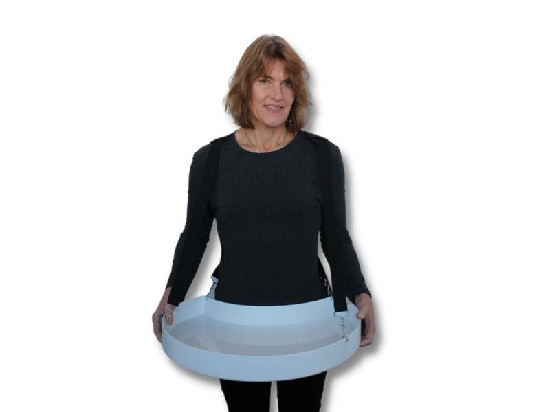 Standard white vendor tray, without graphics - Displays2Go