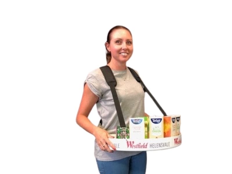 Graphic branding strips can be permanent or interchangeable - Displays2Go