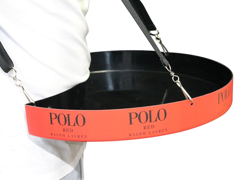 Graphic branding strips can be permanent or interchangeable - Displays2Go